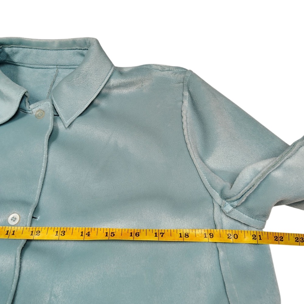 Harve Benard Blazer Jacket Womens‎ Size 10 Blue 100% Polyester Preppy Office - Picture 12 of 13
